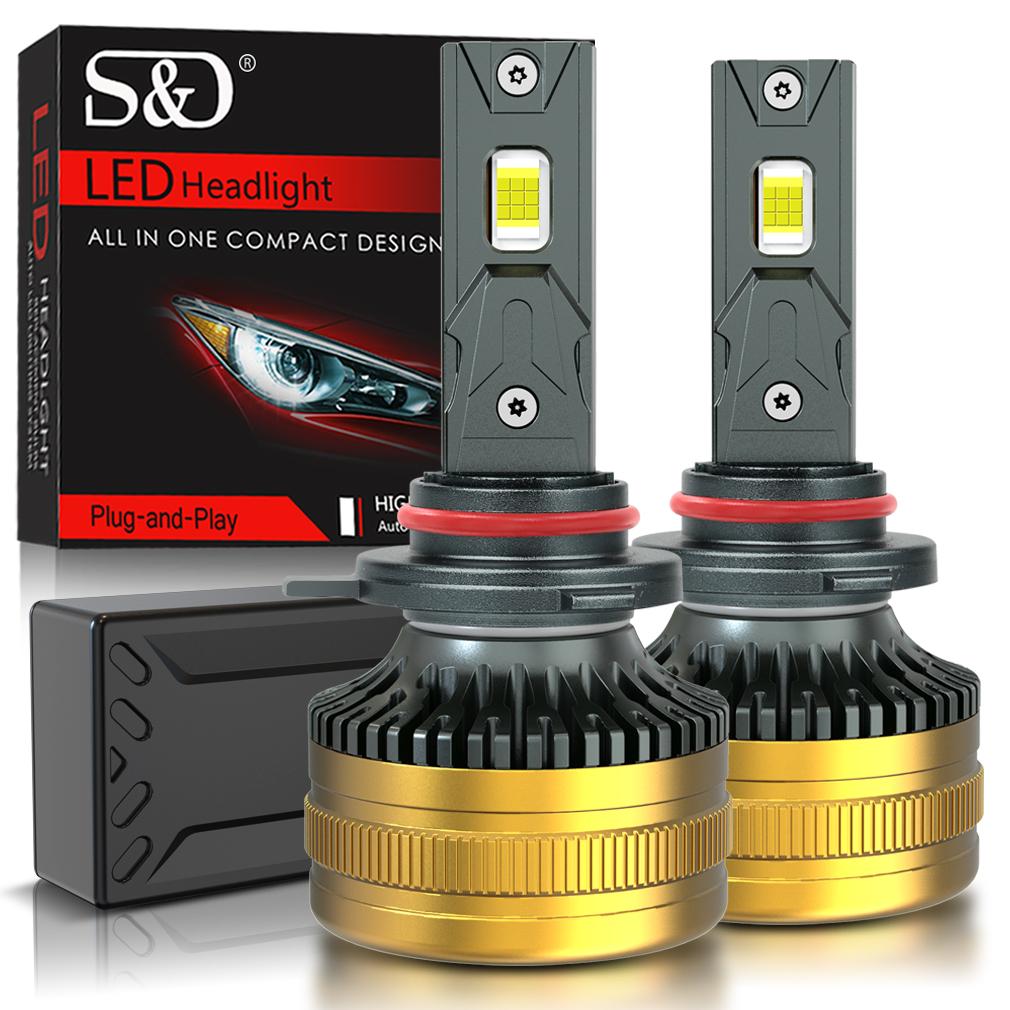 2Pcs H7 H4 Led Headlight Bulbs 6500K H1 H8 H11 Led 9005 HB3 9006 HB4 Auto Lamp 9012 Hir2 High Power 120W 60000LM Canbus CSP Chips Headlamp