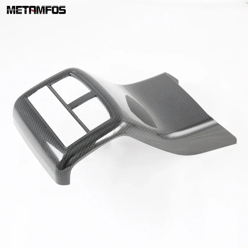 Armrest Box Rear Air Condition Vent Outlet Trim For Mazda CX-8 CX8 2018- 2024 Carbon Fiber Interior Accessories Car Styling