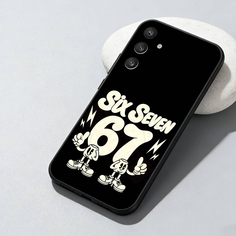 67 S-Six S-Seven S-Style  Phone Case For Samsung Galaxy A73,A72,A71,A70,A52,A51 Others Soft Black Cover