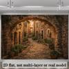 2D Фотофон для портрета на европейской деревенской улице