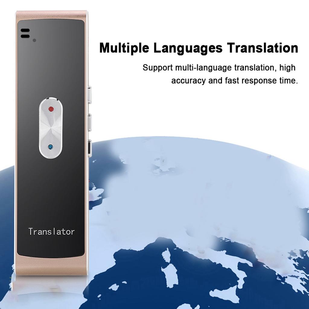 New T8S Intelligent Translator Multilanguage Two Way Real Time Interpretation Translator(Gold)