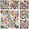 50-200 Cartoon Hybrid Anime Graffiti Stickers Decorate Notebook Suitcase DIY Waterproof Stickers