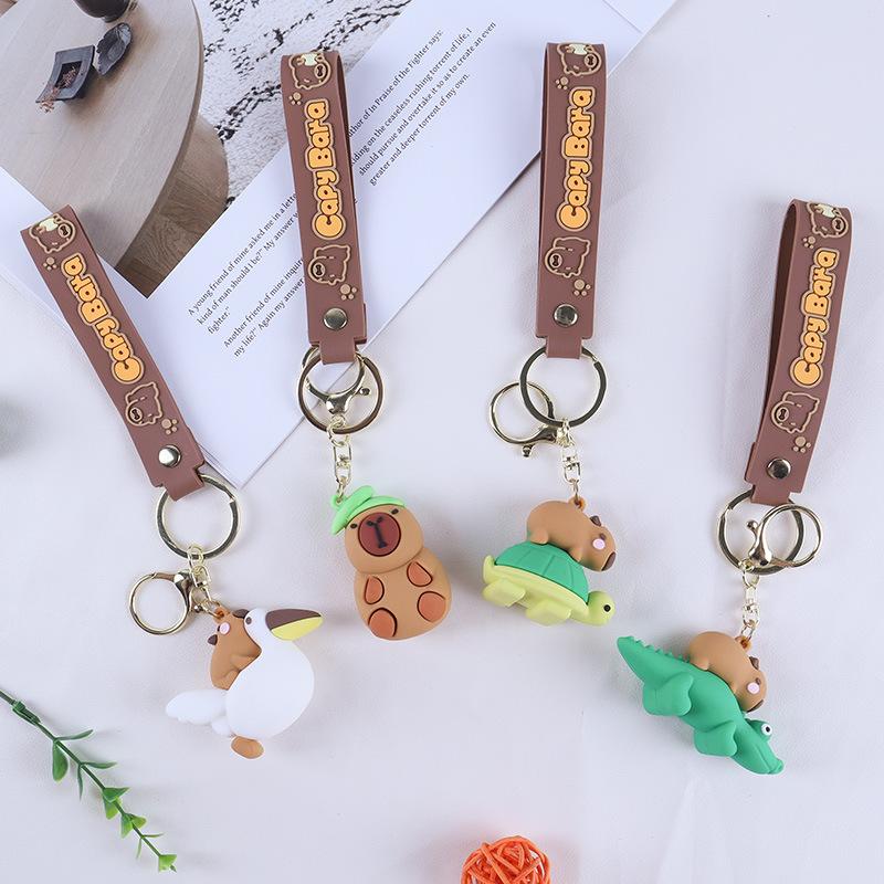 Новый брелок-капибара, милый дельфин, подвеска для рюкзака, автомобиля, детская кукла, маленький подарок