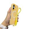Новый 3 В 1 со шнурком Чехол для Magsafe для iPhone 17 16e 16 15 14 Plus 13 11 12 Pro Max Магнитная беспроводная зарядка Матовый чехол