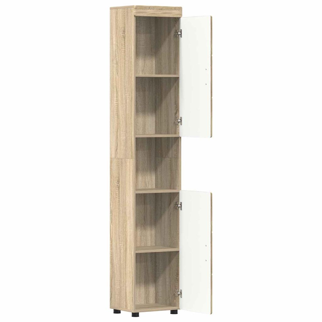 Bathroom Cabinet Set TULUM Sonoma Oak 37 x 31.5 x 203 cm