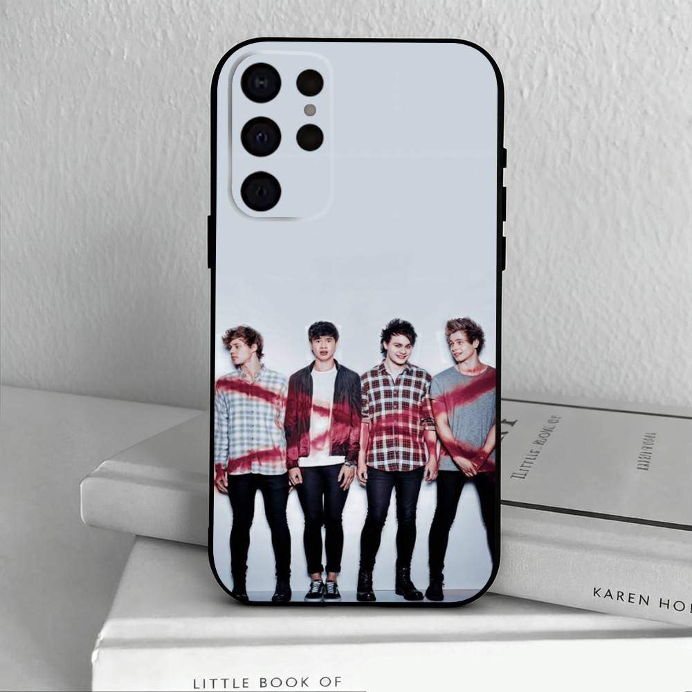 5 S-Seconds of S-Summers 5SOS Phone Case For Samsung S25,24,23,22,30,21,10,9,Ultra,Plus,Lite,FE,4,5 G Soft Black Case