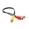 Yousheng High-Fidelity Audio Cable Stable Universal 2 RCA Male To 1 RCA Female Y Splitter Cable Speaker Stereo Audio Adapter Cord