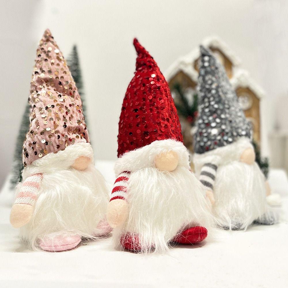Night Light Christmas Faceless Gnome Doll Plush Doll Xmas Ornaments Creativity Plush Doll