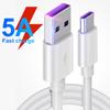 5A USB Type Super Fast Quick C Phone Charging Cable Data Sync Cord