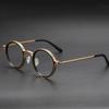 Reading Glasses Luxury Round Frame Magnifying Glasses Clear Lens Anti Blue Light Glasses Women Metal Reading Glasses New