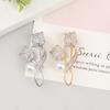 1Pc Brooch Rhinestone Tulip Flower Brooch Anti-glare Suit Brooch Collar Pin Jewelry