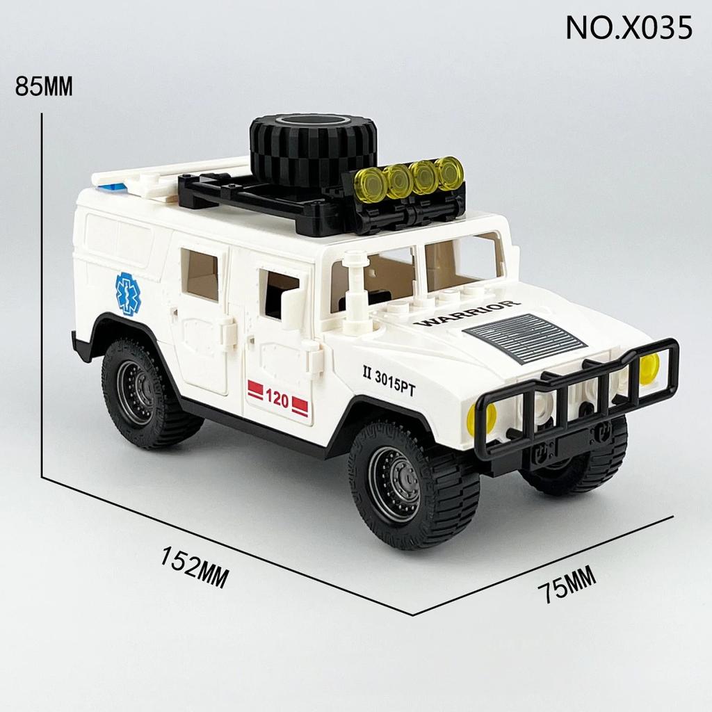 Полицейская машина Бронированная машина Минифигурка Сборка Строительные блоки Игрушка Мальчик