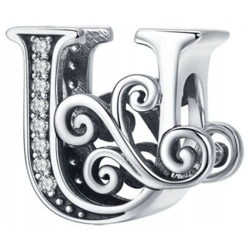 Charms Do Pandora Zawieszka Charms Litera U Srebro 925