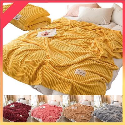 Одеяло для дивана, желтое, зеленое, серое, однотонное, мягкая теплая фланель на кровать, плед с одной сеткой, слой покрывала