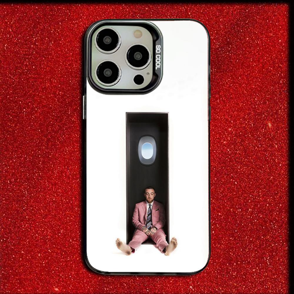 Чехол для телефона рэпера M-Mac Miller для iPhone 16,15,14,13,12,11,Mini,Pro,MAX Матовый противоударный мягкий черный чехол
