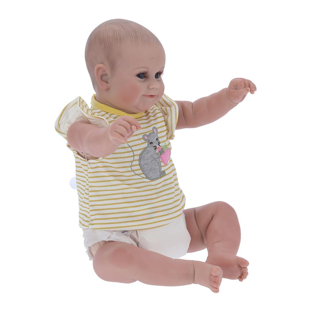 48 см / 18,9 дюймов Девочка Кукла Имитация Реалистичная Мягкая Кукла Малыша Набор Бутылочка Для Кормления Соска