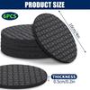 6 шт. Нескользящий коврик для ходьбы Черный для под беговые дорожки и велотренажеры