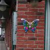 Beautiful Fence Ornament 3D Hanging Sculpture Metal Butterfly Wall Art Garden Decorative