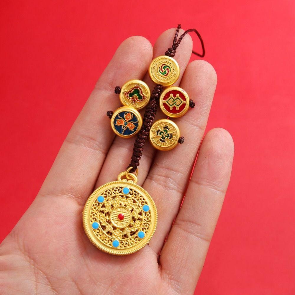 Small Pendant Five Blessings Keychain Car Key Charms Key Chain Strap Car Keys Charms Decoration