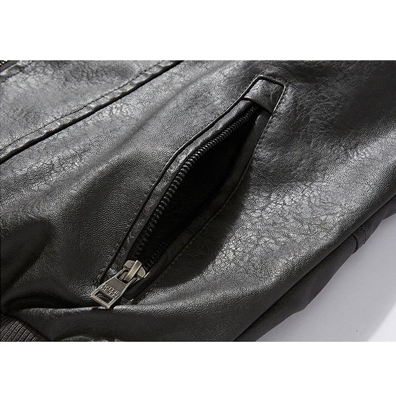 Новая мужская повседневная модная кожаная одежда из искусственной кожи, приталенная молодежная мужская кожаная куртка, пальто