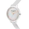 Authorized Distributor Olivia Burton Watch OB16SE07 Classics Demi Mother of Pearl Rose Gold Silver Mesh [OLIVIA BURTON] Women's &