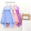 Впитывающее воду мультяшное пончо-полотенце с капюшоном для новорожденных и малышей