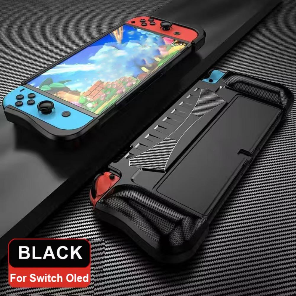 Dockable Protective Case Shockproof Grip Shell Handheld Console Cover for Nintendo Switch OLED