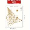 2 Pieces of Christmas Tree Window Sticker Glass, Handmade DIY Wall Window Door Mural Display Sticker,  for Christmas and Holiday Parties  Decoration