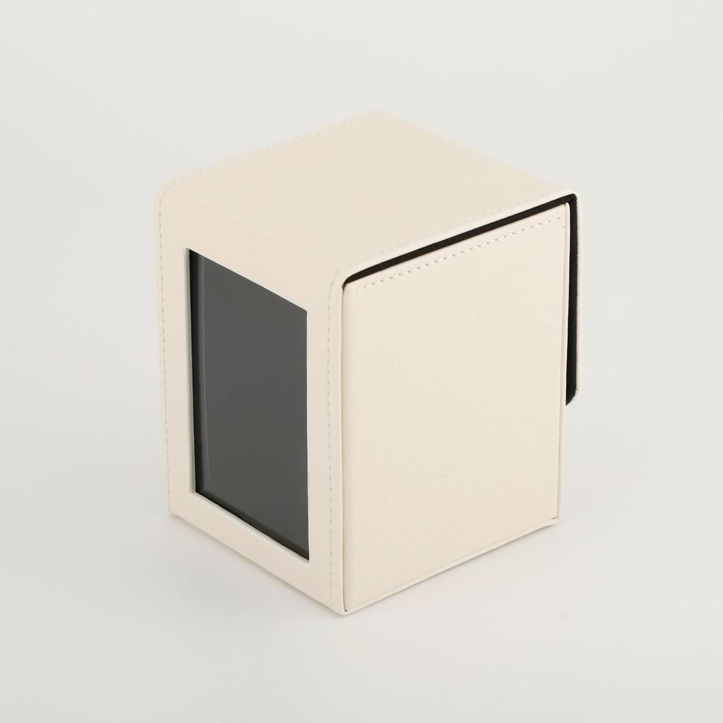 TOYGER SASH CASE [Clear Deck Case for Seeing Contents] Space-Saving Card Viewing and Management, Compatible with Loaders and Hardening Cases (White)