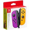 Paire De Manettes Joy-Con Violet Néon & Orange Néon Pour Nintendo Switch