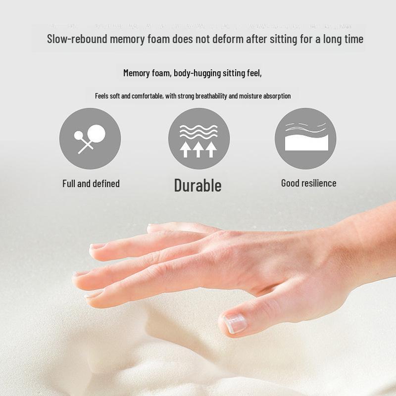 Breathable Gel Memory Foam U-Shaped Office Chair Cushion for Long-Term Sitting