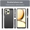 Для чехла Realme Note 50 Чехол OPPO Realme Note 50 Capas Armor Углеволокно Ударопрочный Бампер Задняя Мягкая TPU Накладка Realme Note 50