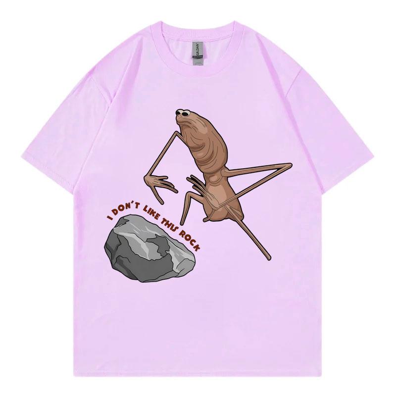 I Dont Like This Rock Marcus The Worm Funny Meme Tshirt Mens Women Casual Short Sleeve Tshirts High Quality Fashion T Shirts