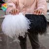 Feather1M 5M 10M 8-10см Черно-белые Страусиные Перья Тесьма Лента Многоцветные Перья для Шитья Перьевых Поделок Украшения Платья Одежды