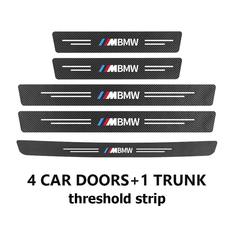BLR1 Car Sill Strip Texture Anti-scratch Protection Threshold Sticker For BMW M Performance Alpina M3 M5 M6 X1 X3 X4 X5 G20
