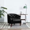 VidaXL Armchair with Black Velvet Upholstery Living Room Lounge Sofa 247007