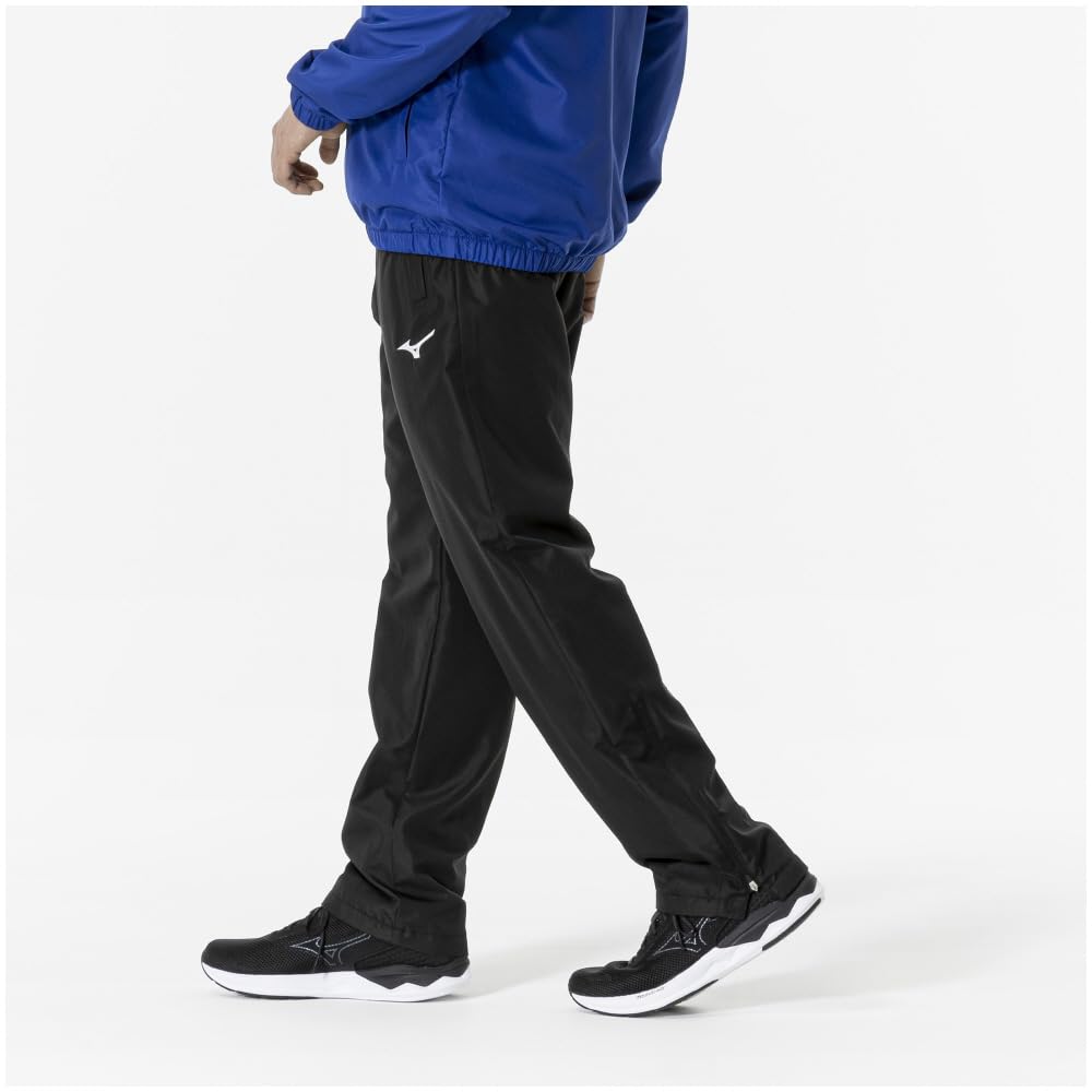 Mizuno Breath Thermo Training Warmer and Size L Pants, Moisture-Wicking Heat-Generating, 32MFA655, Black,