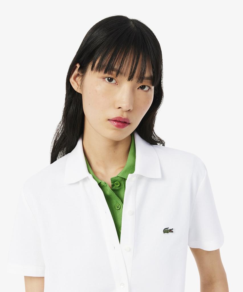 LACOSTE Женский мини-комбинезон с коротким рукавом из пике Ef1823-56G 001