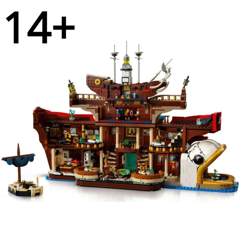 IN STOCK FIT 75640 The Floating Restaurant Model Building Blocks Brick Craft Toys For Kids Adults Birthday Christmas Gifts