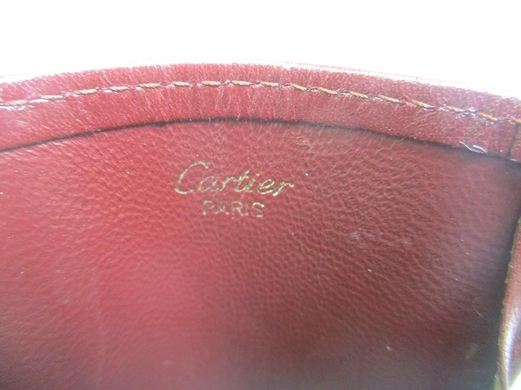 Authentic Cartier Must De Cartier Bordeaux Leather Cigarette Case #a990  Open box