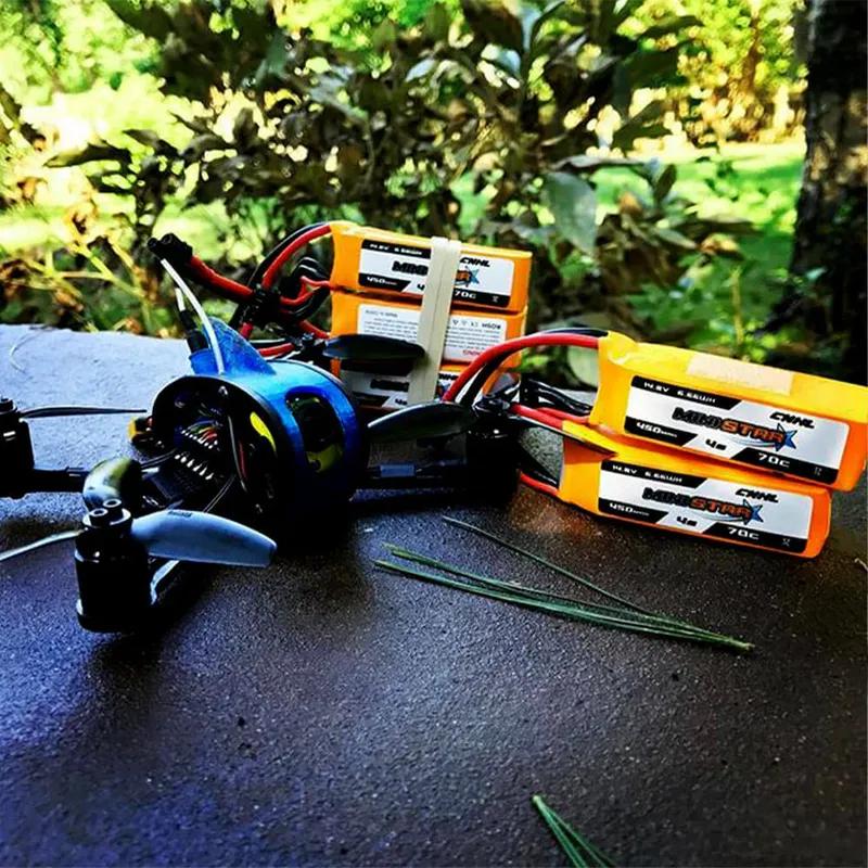 2PCS CNHL Lipo Battery 4S 14.8V 450mAh 70C MiniStar With XT30U Plug For Mini Quad RC FPV Airplane Quadcopter Drone Racing Hobby