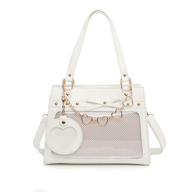 Магазин Wudong Оригинальная Повседневная Универсальная Прозрачная Сумка Кроссбоди Сумка-Болевая Сумка с Значками Второго Измерения Девушка [Текущий Ветер Возвращает Снег]