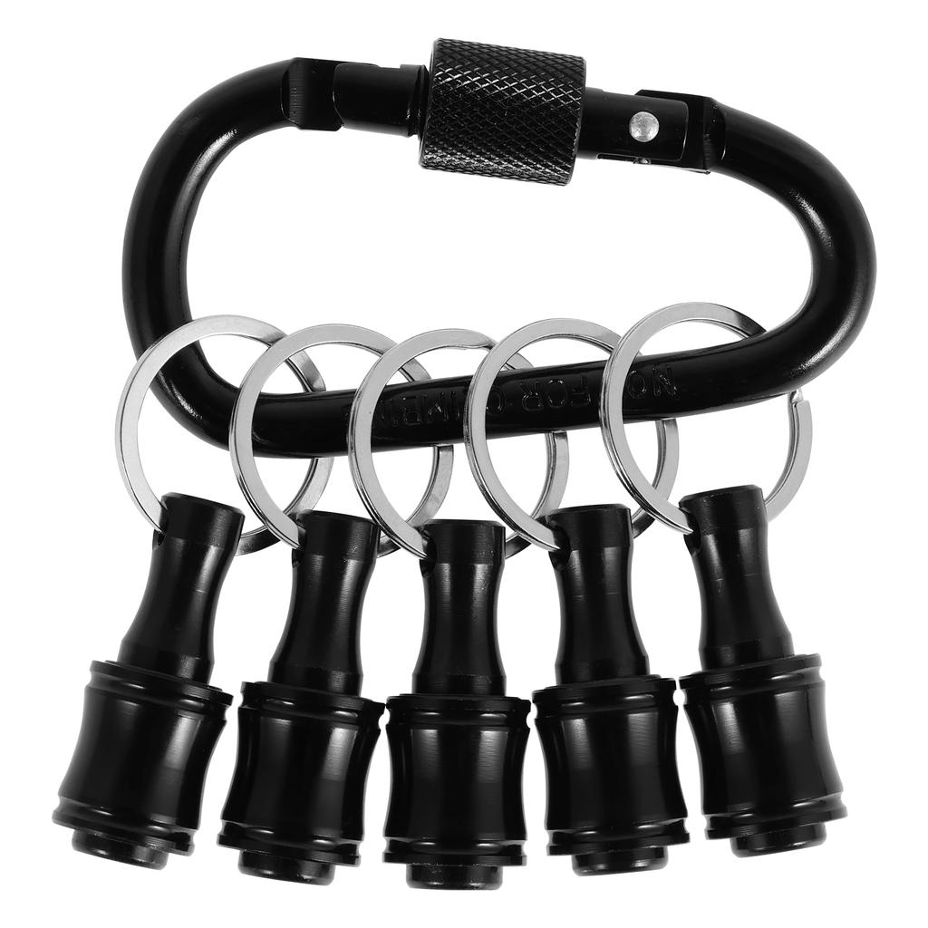 Держатель бит с карабином 1/4" шестигранный хвостовик сплав держатель бит для отвертки быстросменный удлинитель брелок адаптер для сверла и шурупа