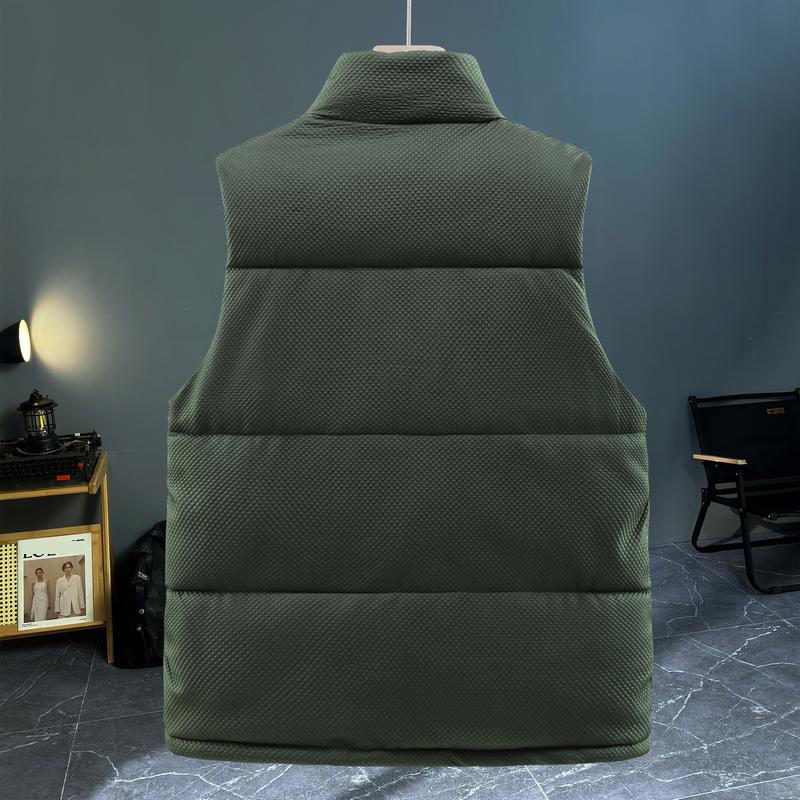 Autumn Winter Sleeveless Vest Men Outerwear Fashion Loose Thick Warm Plus Size Jackets