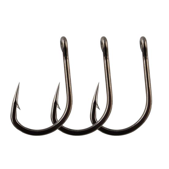 200Pcs/Box Metal Fishhook 10 Sizes Heavy Duty Barbed Fishing Hook Freshwater Saltwater Bass Trout Walleye Fishing Accessories