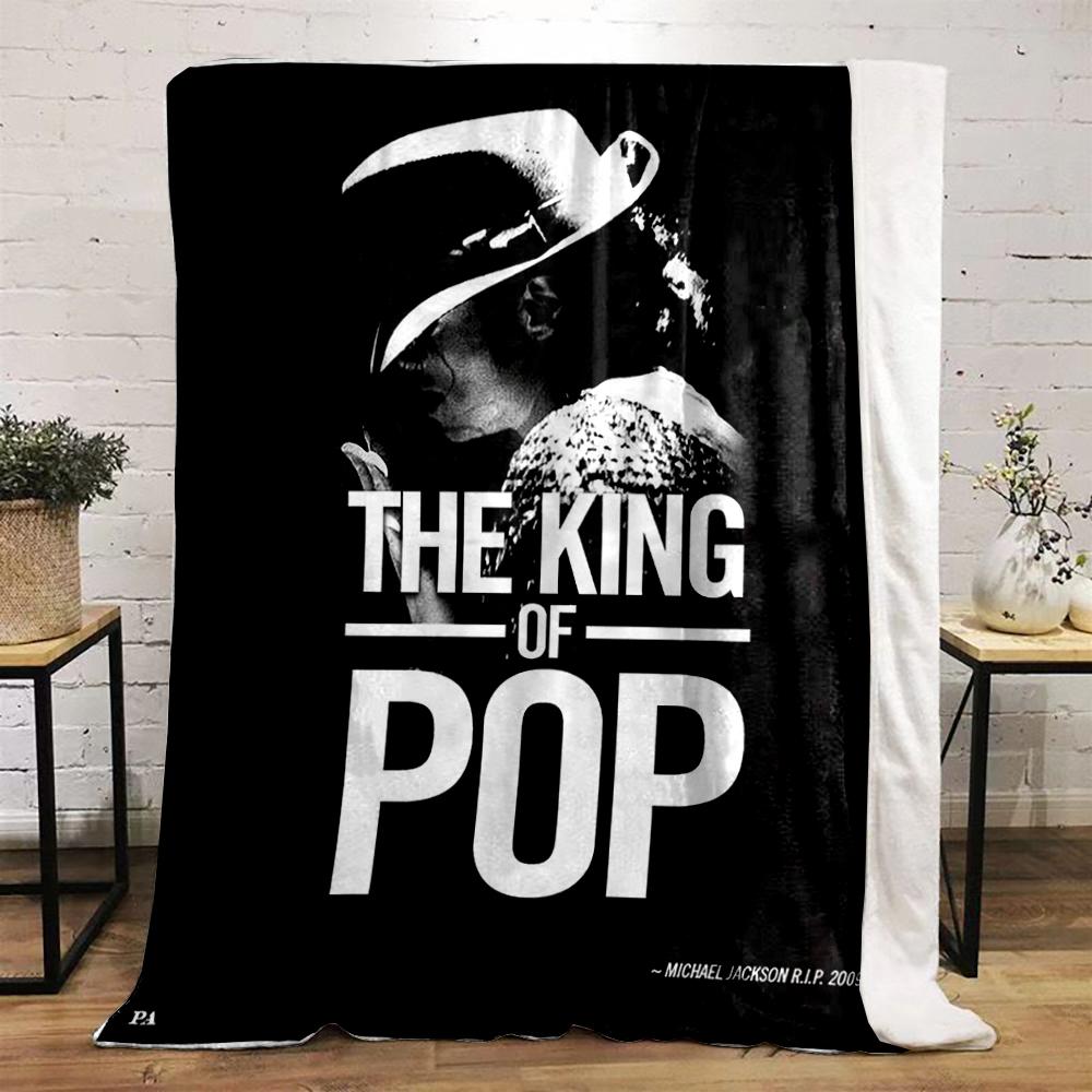 The King of Pop Tribute Warm blanket Design - Flannel blanket for bedroom, living room, sofa, and nap.