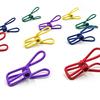 30Pcs Colorful Metal Clips Rust-Proof Corrosion Resistant Non-Slip Reusable Multi-Colored PVC Coated High Elastic Strength Photo Display Clips