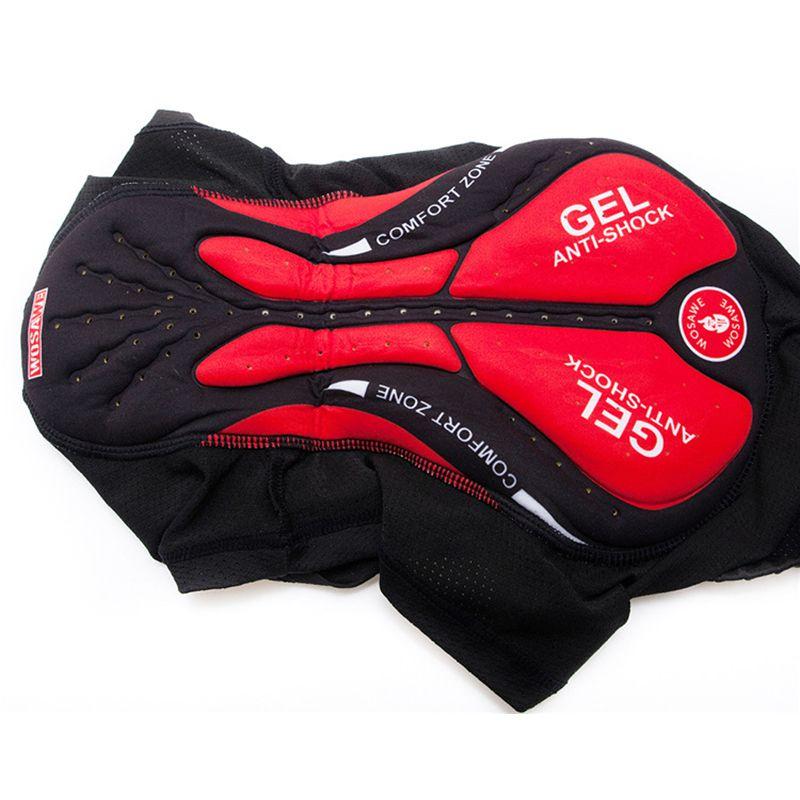 Мужское велосипедное термобелье премиум-класса с гелевой 3D-подкладкой из высокоэластичной сетчатой ткани