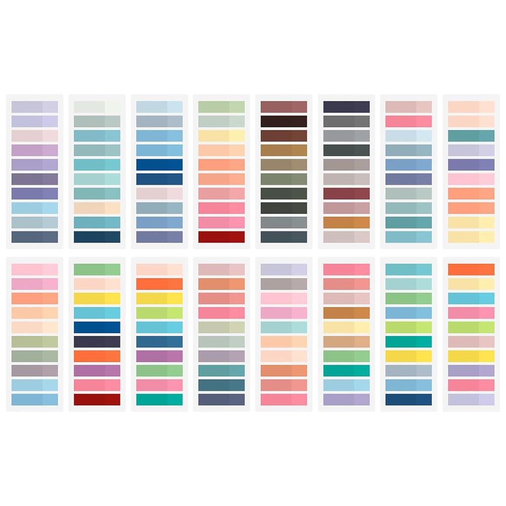 2000-4200Pcs Sticky Index Tabs with Binder Ruler Clear Index Labels Reminders On Planner Notebook Calendar Laptop