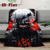 Ken Kaneki 2D Flat Pattern Flannel Blanket High quality All Seasons Warmth and Comfort Perfect for Christmas Gifts.SMT0917557